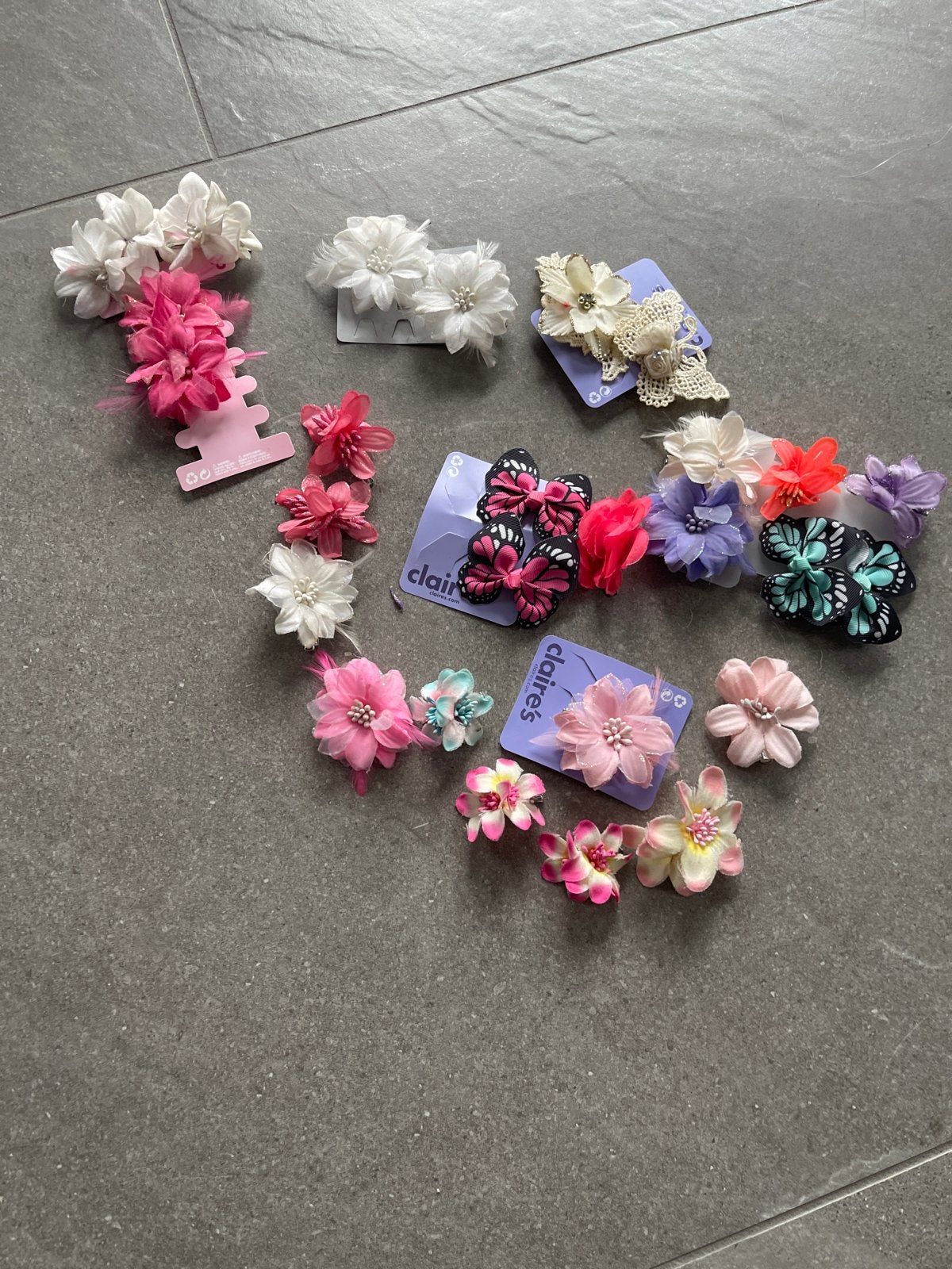 Diverse haarspelden en vlinderclips van Claire's, Ophalen of Verzenden, Zo goed als nieuw, Haarspeld