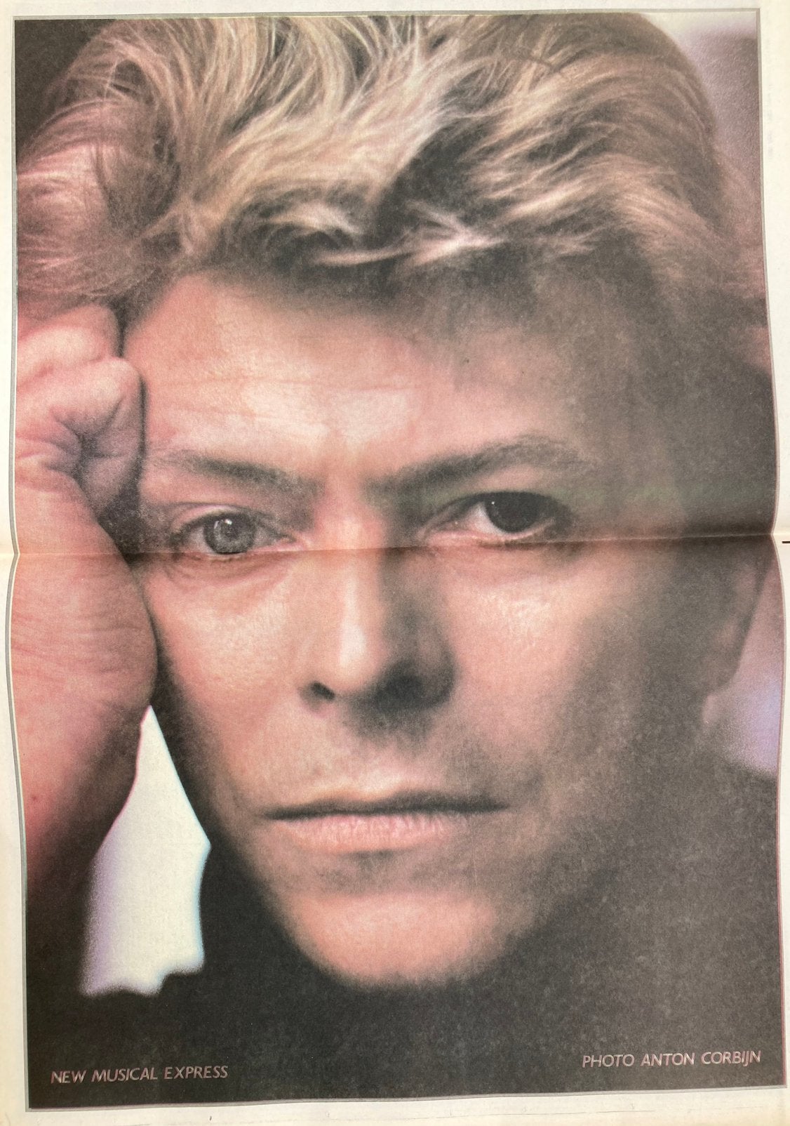 Paginagrote A2 Poster DAVID BOWIE Anton Corbijn, Ophalen of Verzenden, Gebruikt, A1 t/m A3
