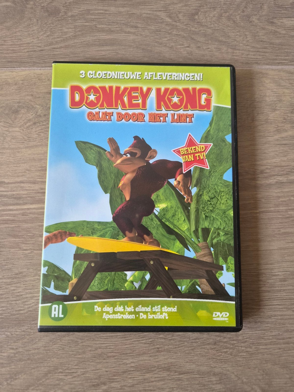 Donkey Kong Gaat Door Het Lint DVD - 3 Afleveringen, Gebruikt, Tekenfilm, Alle leeftijden, Overige soorten