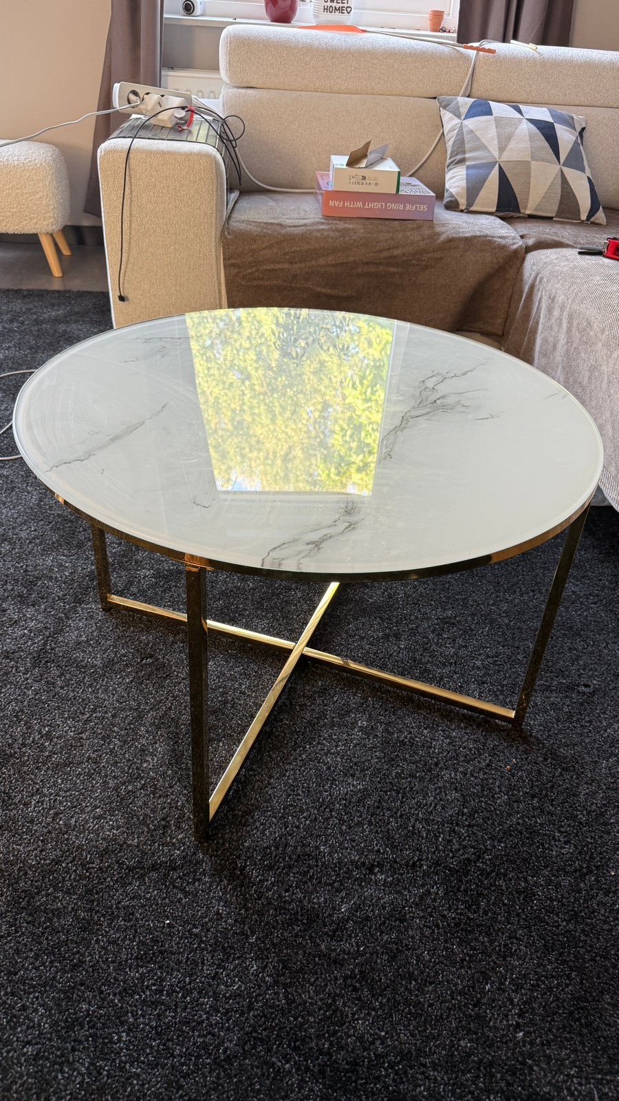 Mooi salontafel from Beliani, Ophalen, Rond, 50 tot 100 cm, Zo goed als nieuw