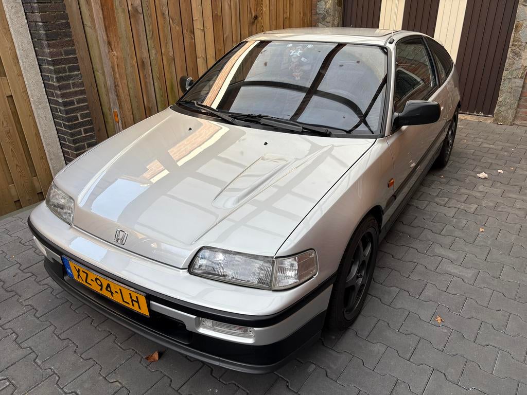 Honda CRX Coupe 1.6 I 16V Dohc U9 1990 Grijs, Stof, Zwart, 4 cilinders, 1590 cc