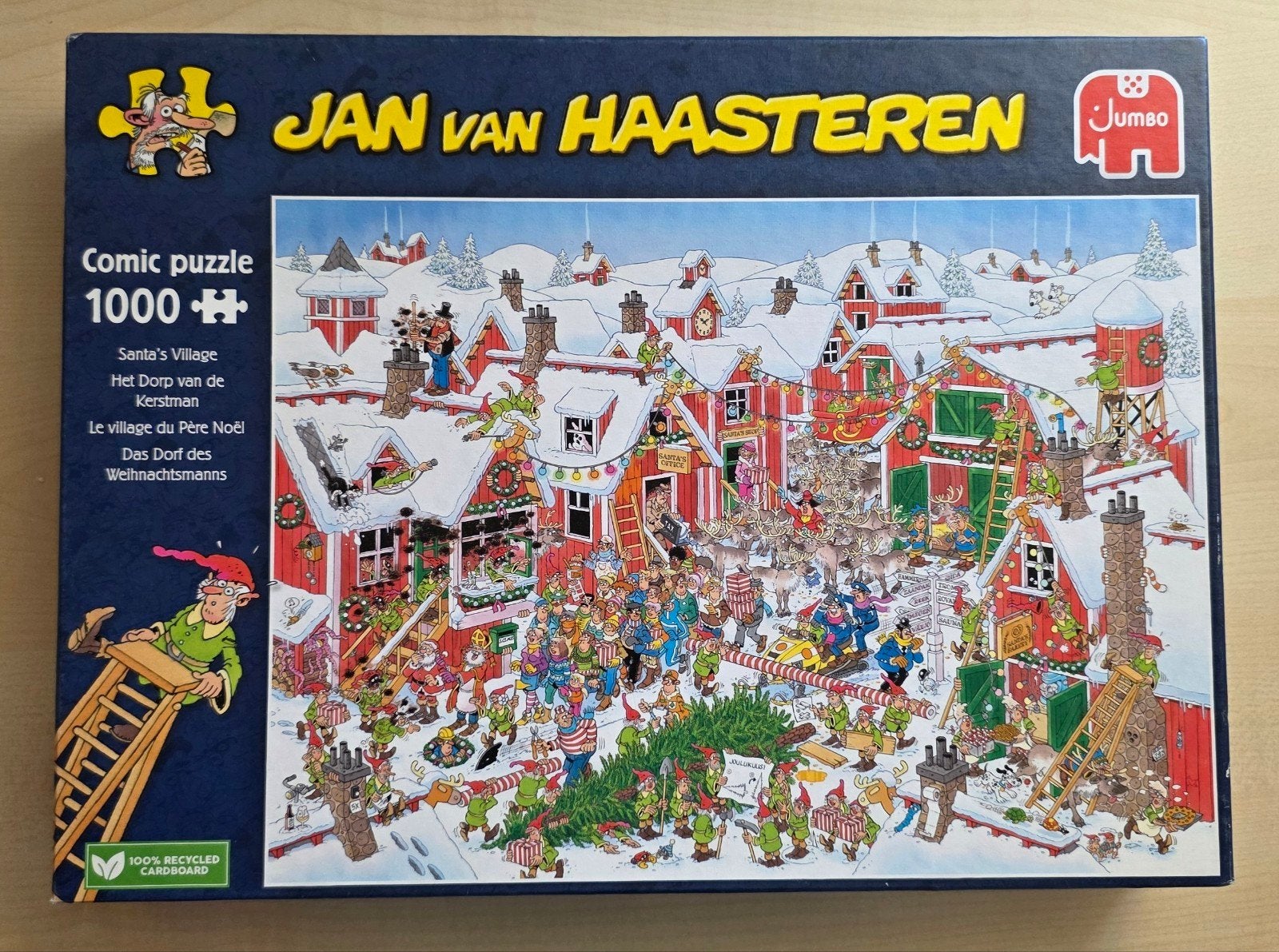 Jan van Haasteren Comic Puzzel - Santa's Village 1000 stuks, Ophalen of Verzenden