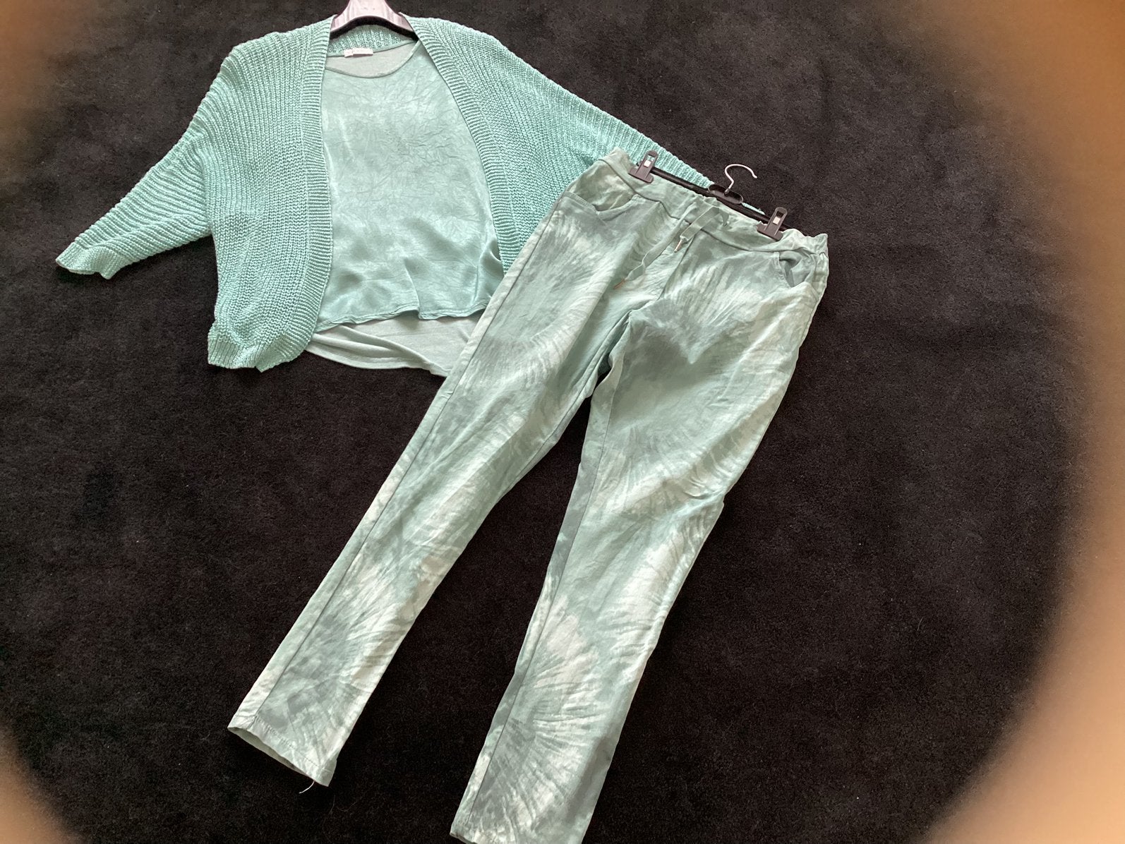 3delige set met stretch Broek 44/46, Ophalen, Maat 46/48 (XL) of groter, Zo goed als nieuw, Lang