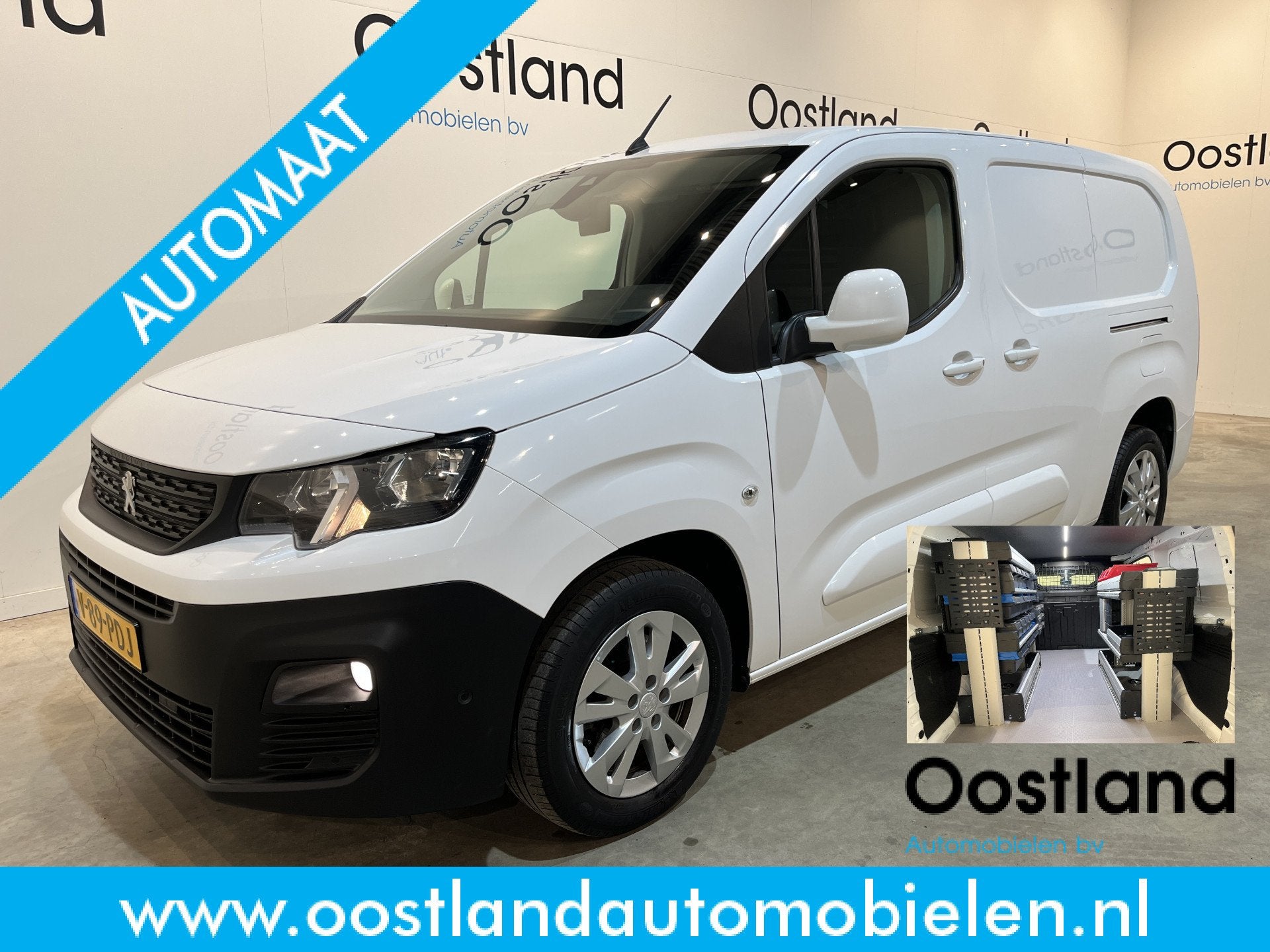 Peugeot Partner 1.5 BlueHDI 130 PK L2 Automaat Servicebus /, Auto's, Stof, Gebruikt, 4 cilinders, Met garantie (alle)