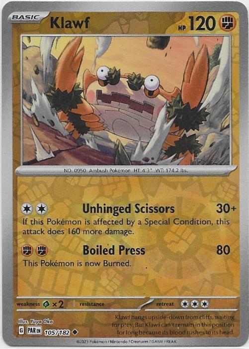 Paradox Rift,  Klawf [reverse] 105/182, Verzenden, Nieuw, Losse kaart