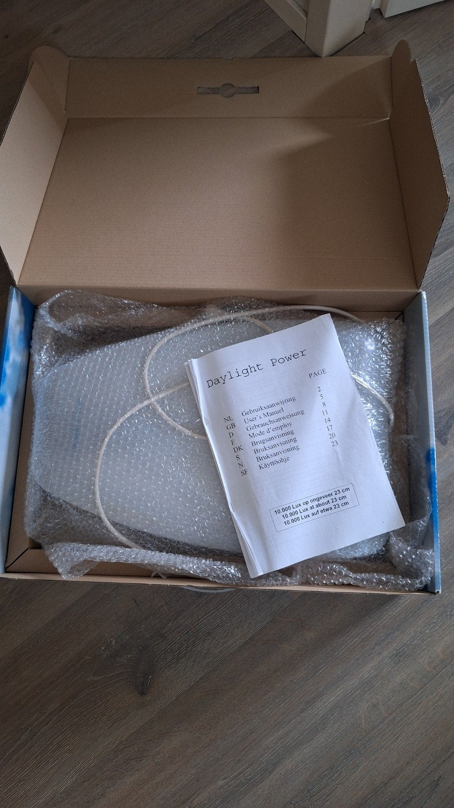 Daglichtlamp- (Daylight Power Philips)- (lichttherapie), Ophalen, Gebruikt
