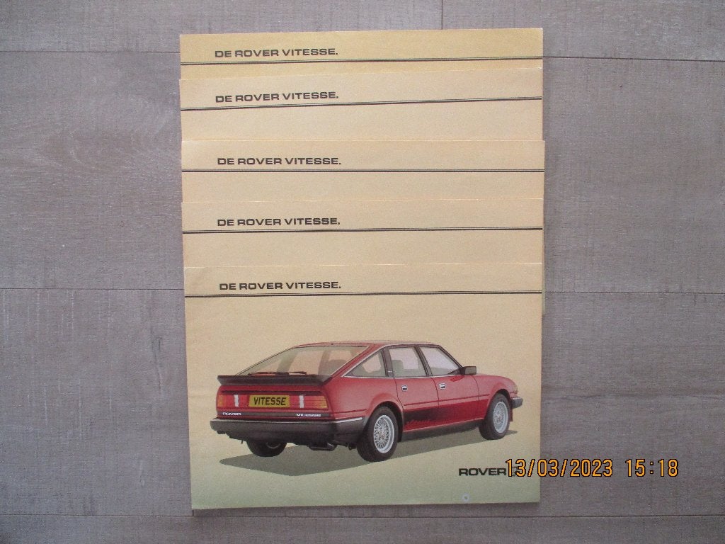 Rover SD1 Folders -- 1 Bladzijde folders 1982 -- SALE !!, Ophalen of Verzenden, Zo goed als nieuw, Overige merken