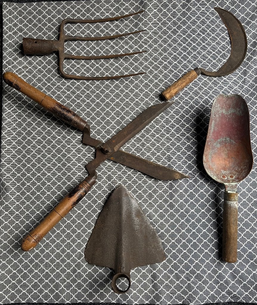 Antiek tuingereedschap, Ophalen of Verzenden