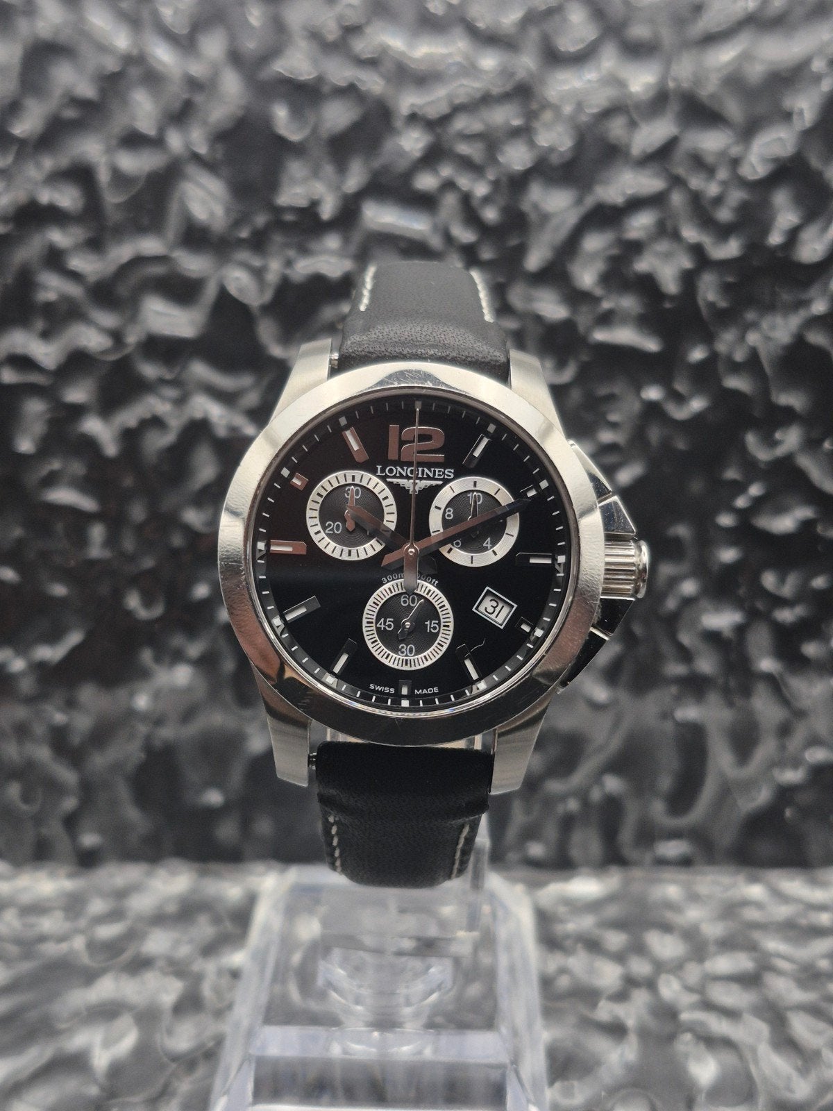 Longines Conquest Chronograph Ref. L3.279.4 Quartz Full Set, Sieraden, Tassen en Uiterlijk, Sporthorloges, Gebruikt, iOS, Ophalen of Verzenden