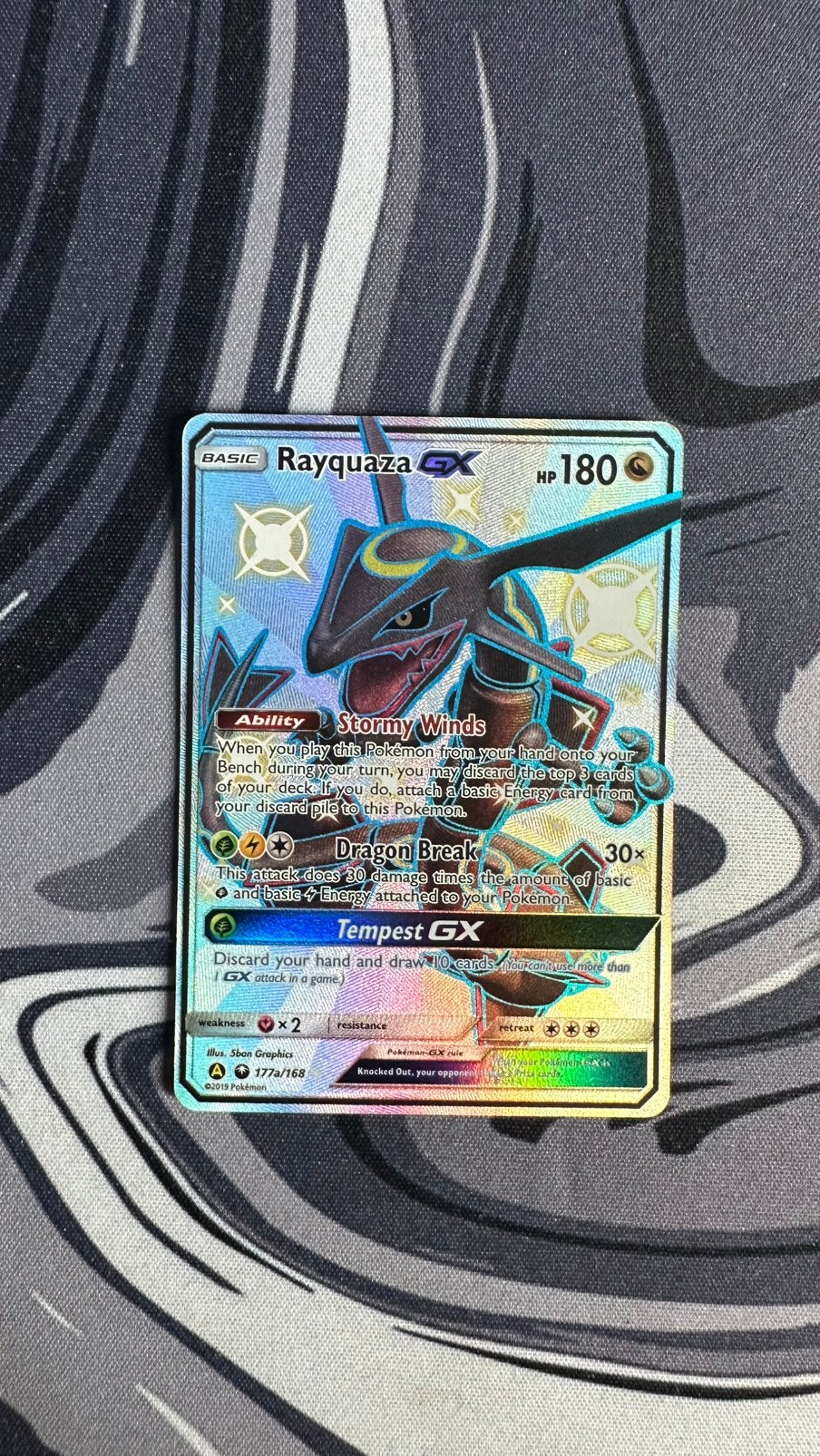 Rayquaza EX 177a/168, Ophalen of Verzenden, Zo goed als nieuw, Foil