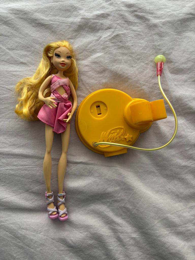 Winx Club Pop Stella pop met microfoon, Ophalen of Verzenden, Gebruikt, Overige typen