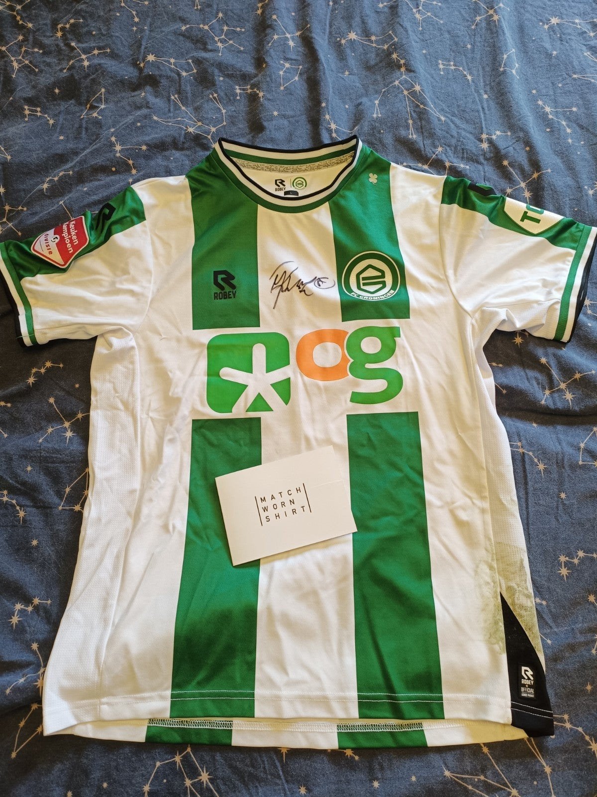 Match Worn FC Groningen shirt Marko Rente, Ophalen of Verzenden, Zo goed als nieuw, Shirt
