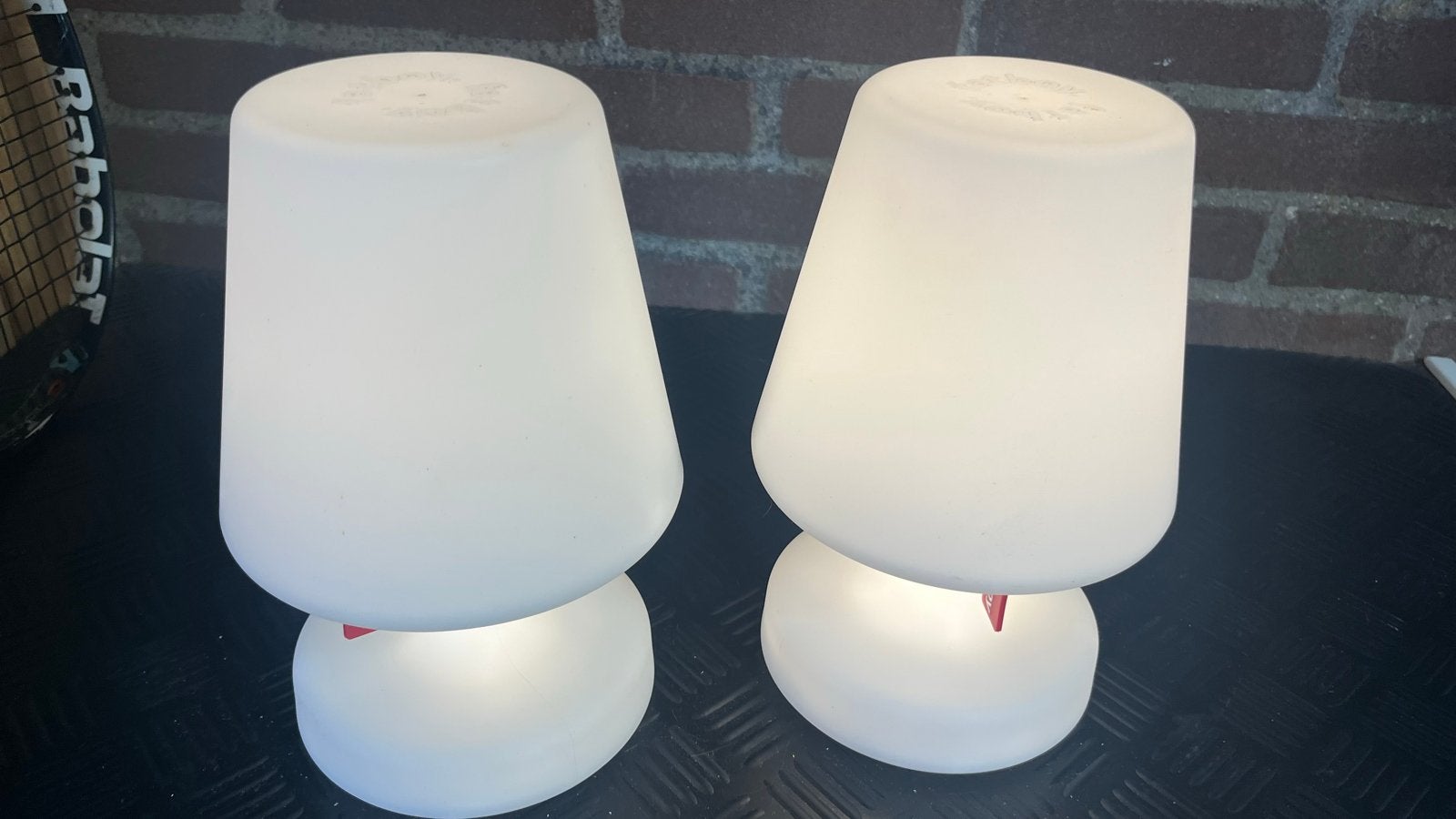 Fatboy Edison the Petit tafellamp - Set van 2, Huis en Inrichting, Lampen | Tafellampen, Kunststof, Fatboy, Wit, Ophalen of Verzenden