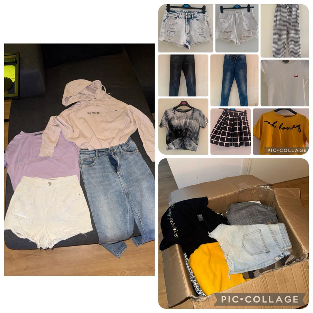 Kledingpakket Dames Maat XS - 100 Stuks Diverse Kleding, Tuin en Terras, Ophalen of Verzenden, Zo goed als nieuw, Minder dan 5 meter