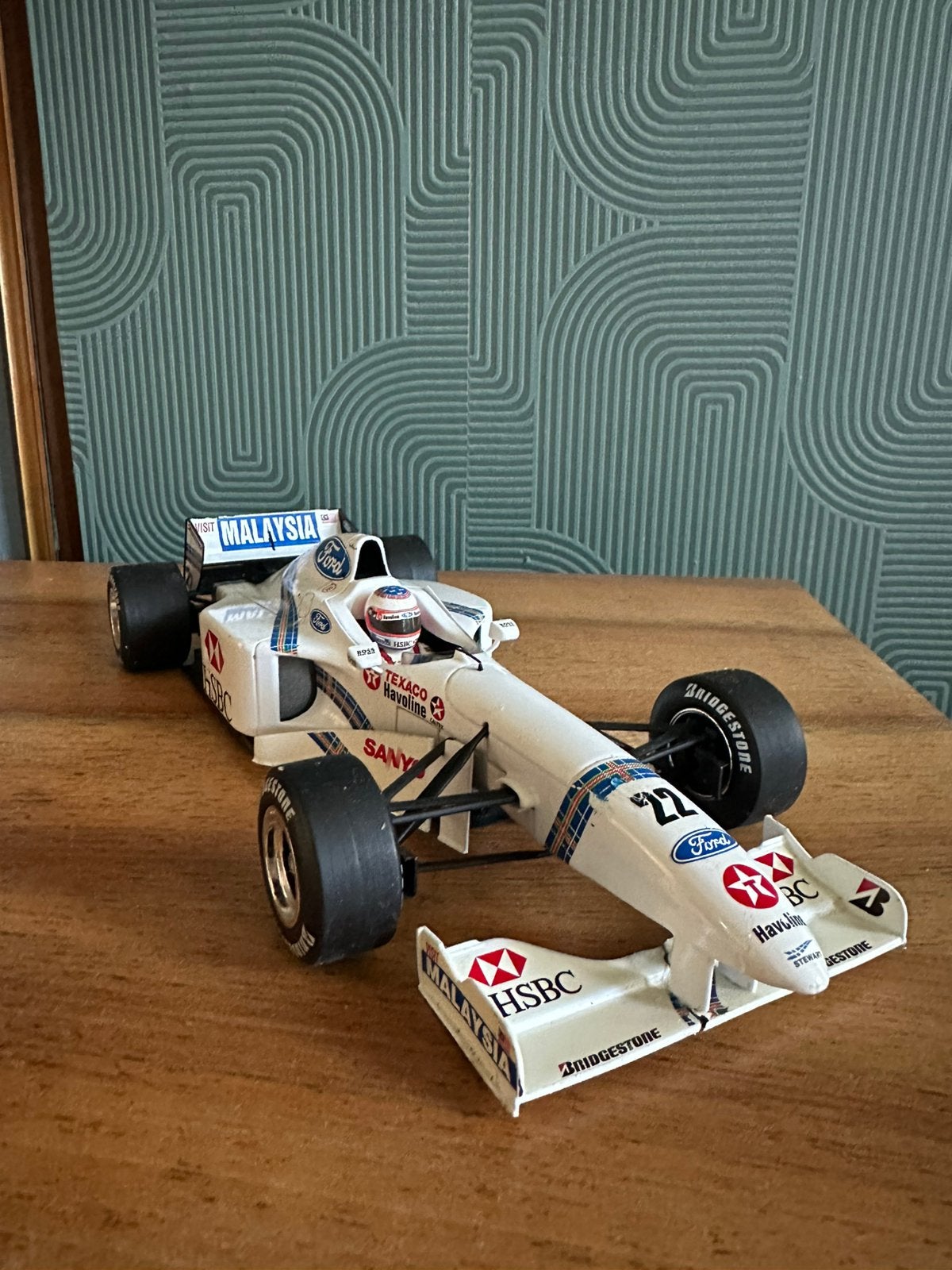 Minichamps 1:18 - Stewart Ford SF1 R. Barrichello #22, Hobby en Vrije tijd, Modelauto's | 1:18, Ophalen of Verzenden, Gebruikt