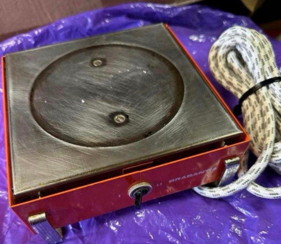 Klassieke Thee /warmhoud plaatje met 2 standen van Brabantia, Ophalen of Verzenden, Gebruikt
