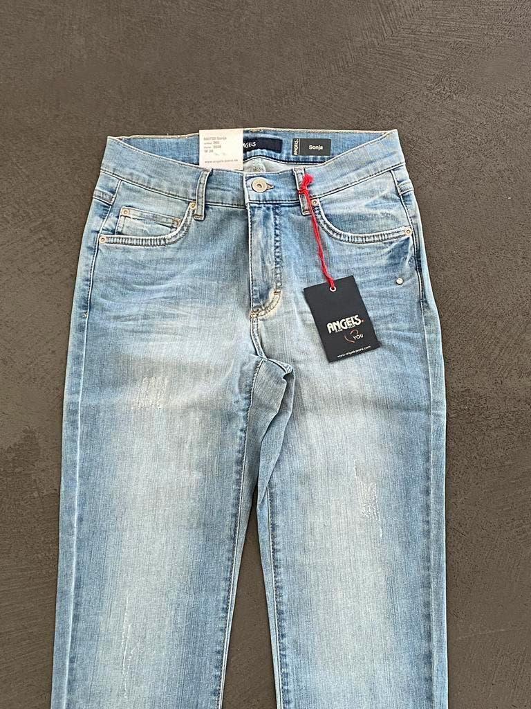 J216 Nieuw 7/8 Jeans Angels mt 36=S Sonja broek spijkerbroek, Blauw, Nieuw, Ophalen of Verzenden, W28 - W29 (confectie 36)