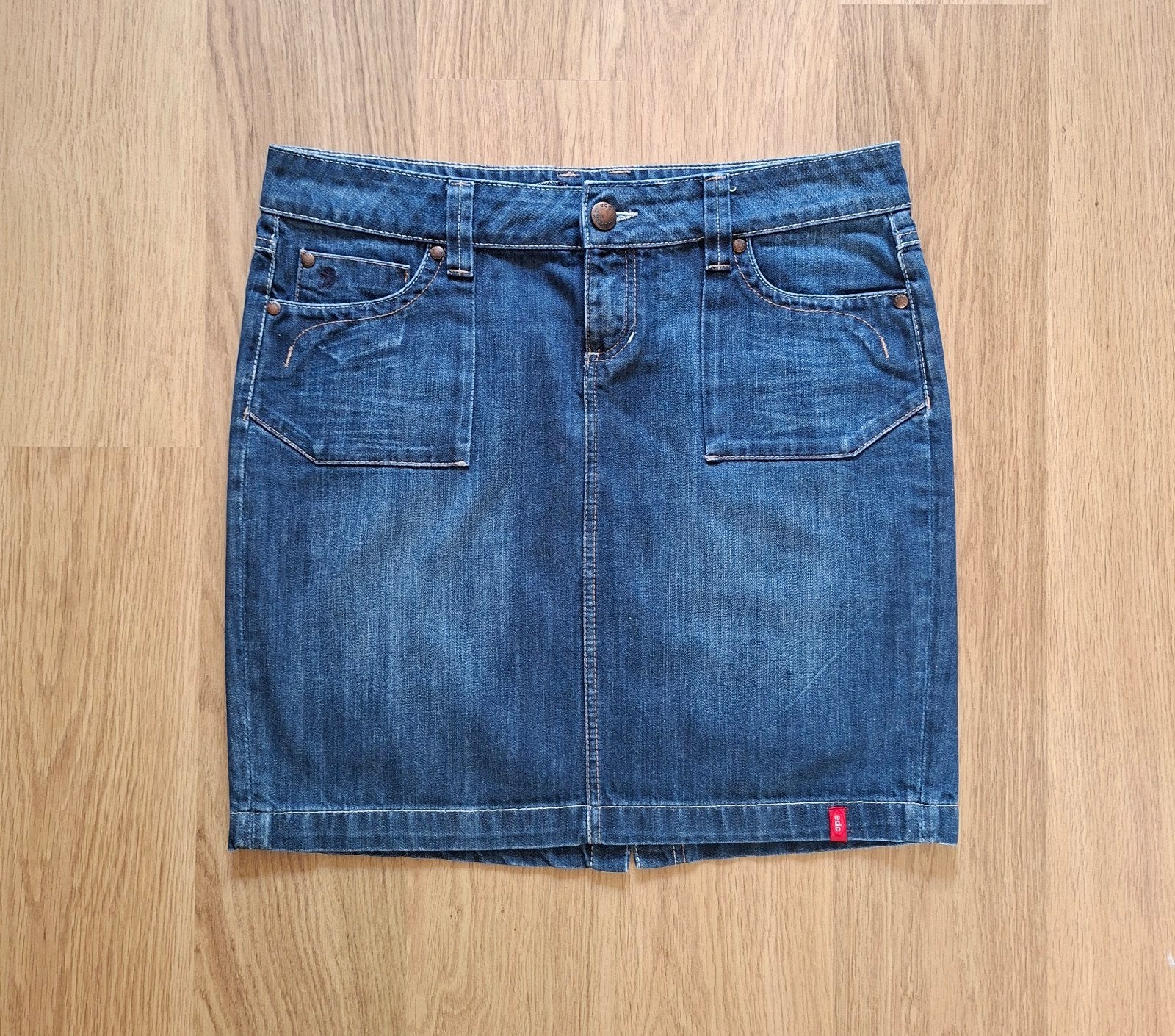 Mooie, korte spijkerrok van EDC, maat XL, Kleding | Dames, Rokken, Blauw, Maat 46/48 (XL) of groter, Ophalen of Verzenden, Boven de knie