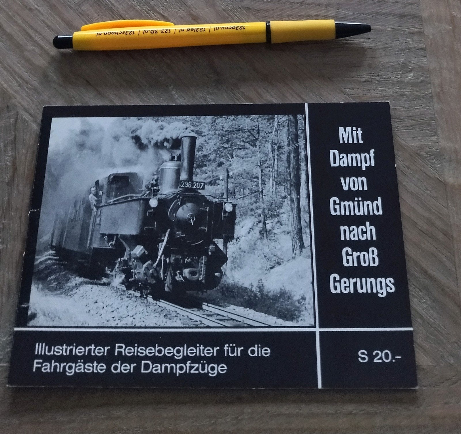 Vintage infogidsje"Mit Dampf von Gmünd nach Gross Gerungs"., Ophalen of Verzenden, Gebruikt, Trein, Boek of Tijdschrift