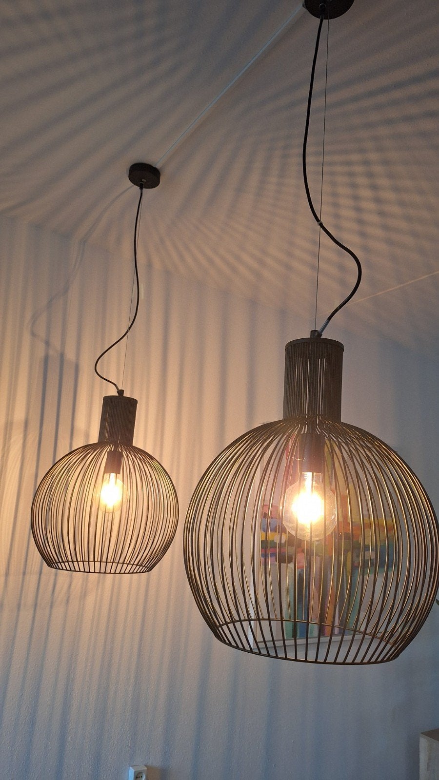 2 hanglampen inclusief sfeerlampen