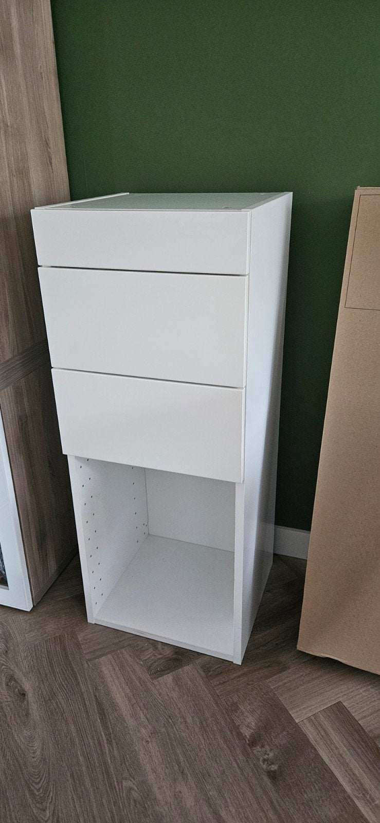 IKEA metod kastje met Maximera lades en Veddinge frontjes, Ophalen, Minder dan 50 cm, Gebruikt, 100 tot 150 cm