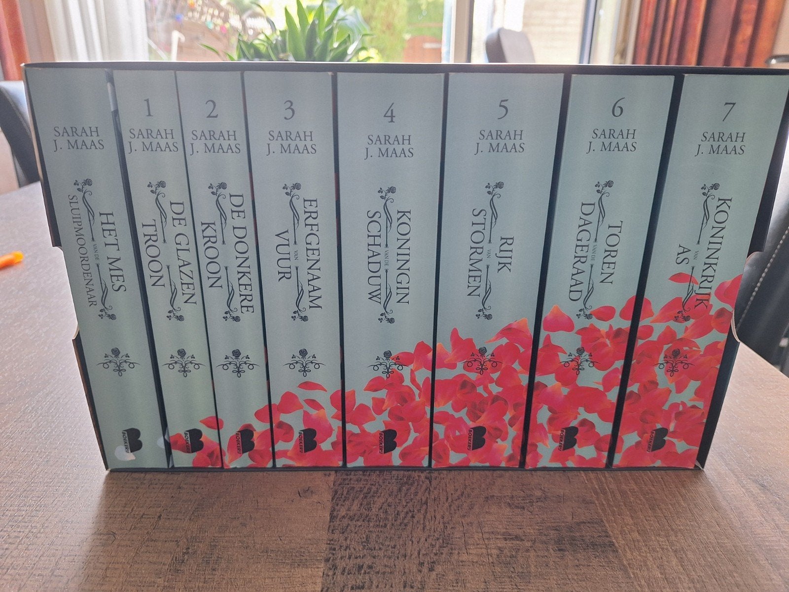 De complete serie van de glazen troon van Sarah J Maas, Boeken, Ophalen of Verzenden