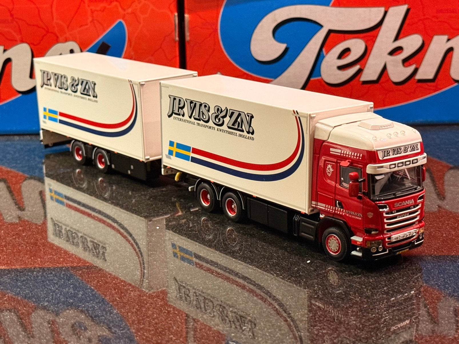 WSI - Scania Streamline JP. Vis combi, Ophalen of Verzenden, Zo goed als nieuw, Bus of Vrachtwagen, Wsi