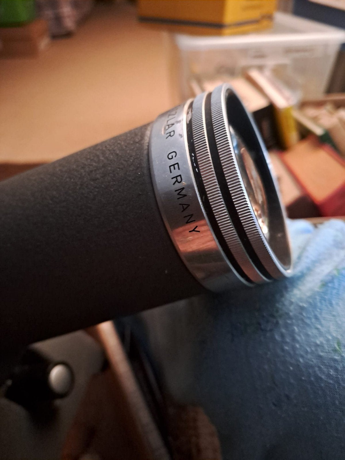 Leitz Wetzlar projector lens 85mm, Ophalen of Verzenden, Gebruikt, Standaardlens, Handmatige focus