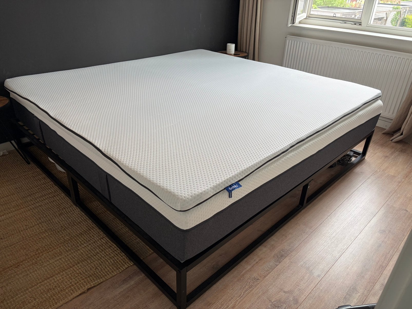 Emma O2 matras + topper (200 x 200 cm), Huis en Inrichting, Slaapkamer | Matrassen en Bedbodems, Tweepersoons, Ophalen of Verzenden