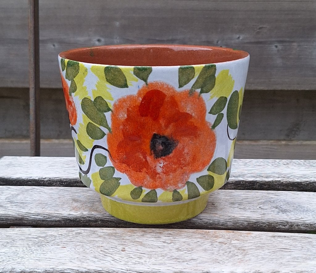 Prachtige vintage Marei West Germany bloempot., Ophalen of Verzenden, Huis en Inrichting