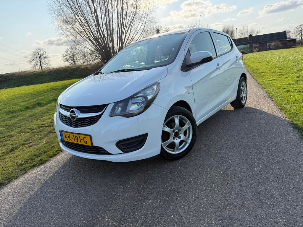 Opel Karl 1.0 Ecoflex 55KW 2016 Wit nw apk, Voorwielaandrijving, 839 kg, 74 pk, Wit
