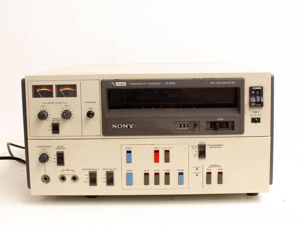 sony videocassette recorder vo-5630 27965, Audio, Tv en Foto, Cassettedecks, Ophalen of Verzenden, Sony