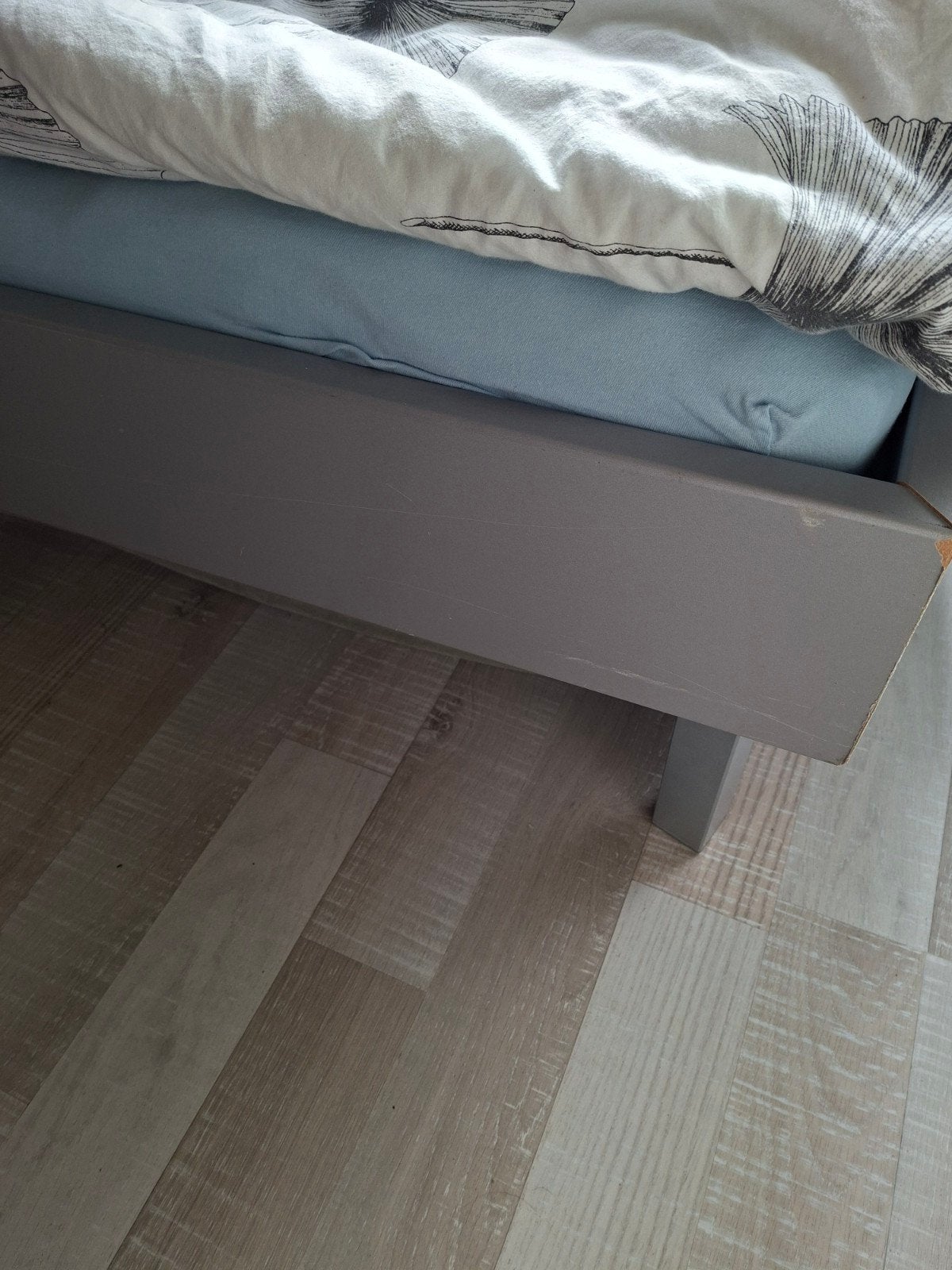 Eenpersoonsbed met lattenbodem en matras, Gebruikt, Eenpersoons, Ophalen of Verzenden, 120 cm