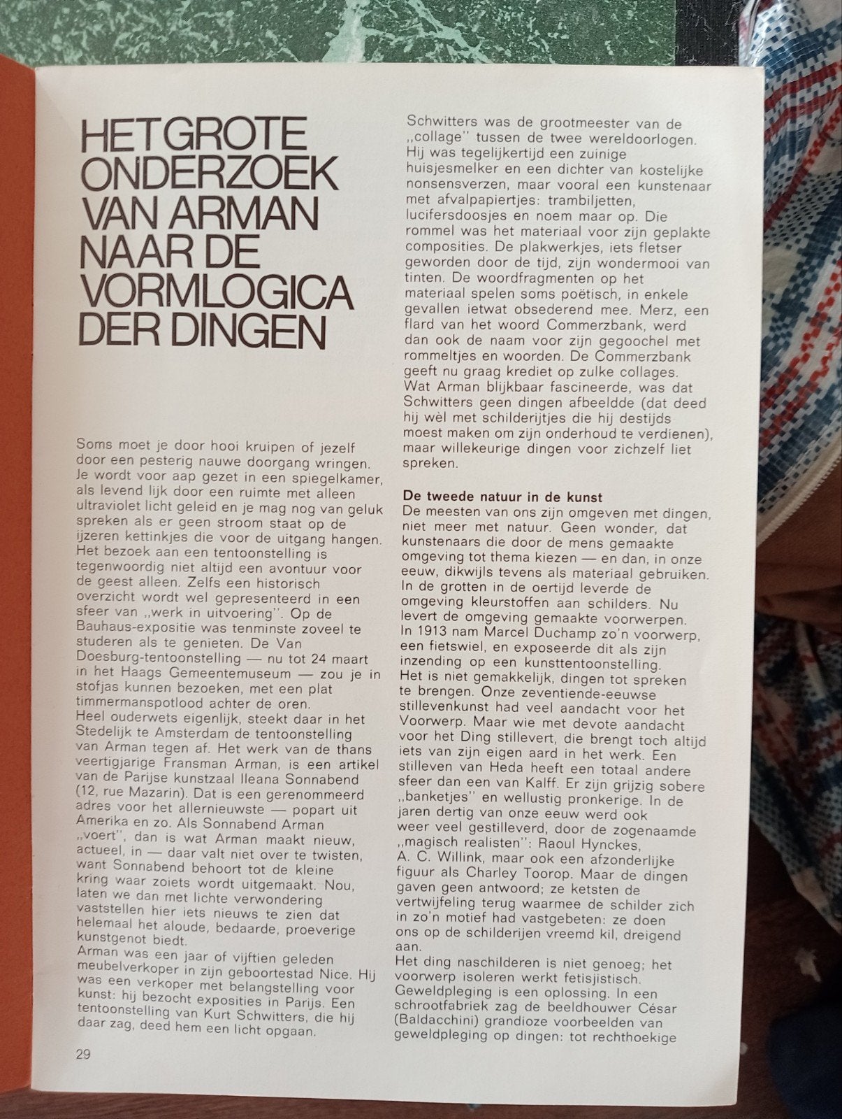 AKT Algemeen Kunst Tijdschrift 1969 Arman Hans Lodeizen, Ophalen of Verzenden, Gelezen, Overige typen