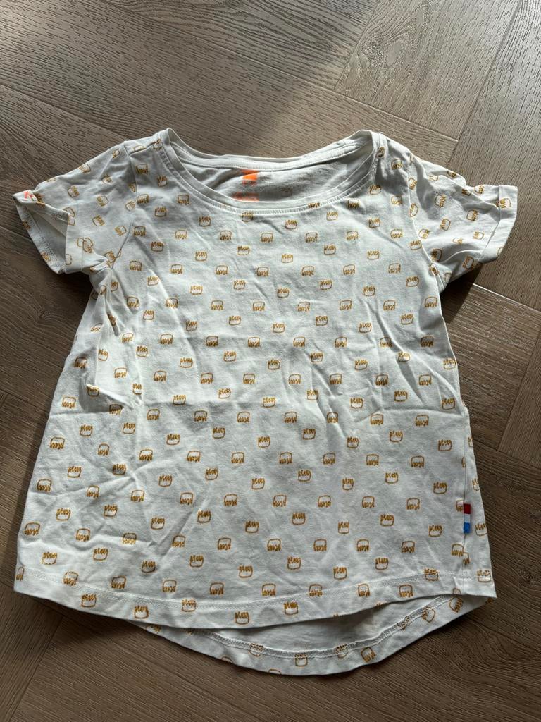 HEMA Koningsspelen t-shirt meisje wit maat 110-116, Ophalen of Verzenden, Zo goed als nieuw, Meisje, Shirt of Longsleeve