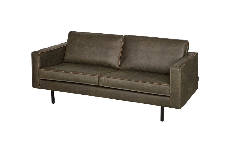 WOOOD Rodeo 2,5 - zits Army eco leder, Ophalen, Zo goed als nieuw, 75 tot 100 cm
