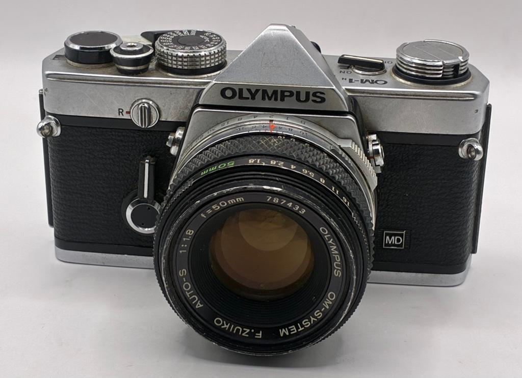 Olympus OM-1n, Ophalen of Verzenden, Zo goed als nieuw, Spiegelreflex, Olympus