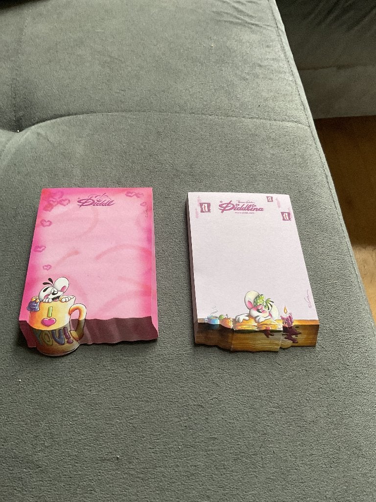 Diddl blokjes, Verzamelen, Diddl, Ophalen of Verzenden, Diddlina, Zo goed als nieuw, Papier, Kaart of Schrift