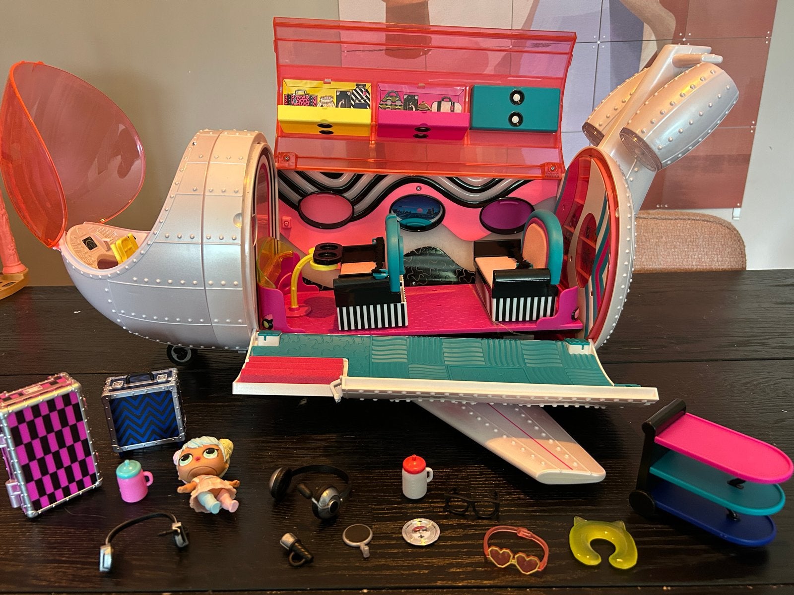 L.O.L. Surprise! O.M.G. Vliegtuig met accessoires, Ophalen, Zo goed als nieuw, Meisje