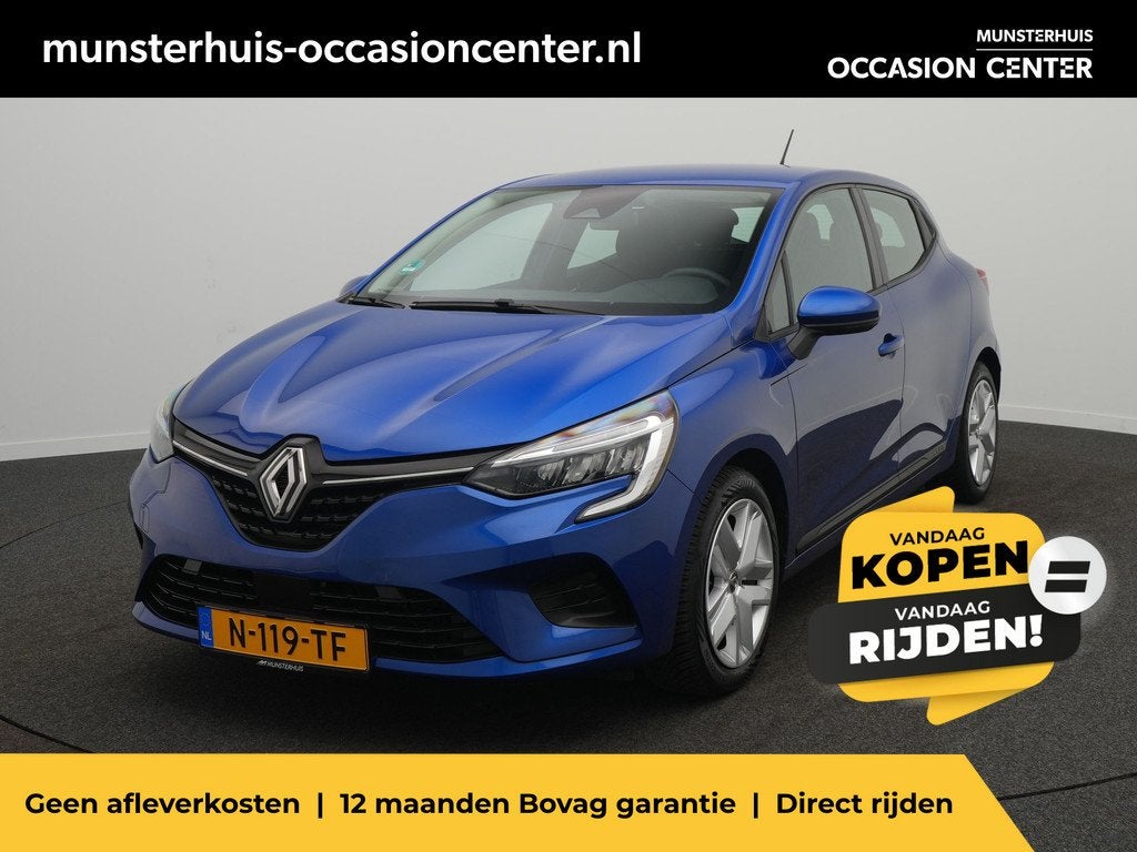 Renault Clio 1.6 E-Tech Full Hybrid 140 Zen - RIJKLAARPRIJS, 12 maanden, Gebruikt, 4 cilinders, Blauw