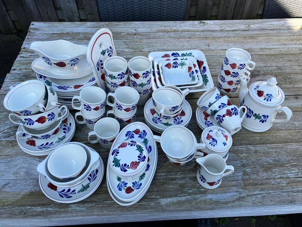Boerenbont servies, Antiek en Kunst, Antiek | Servies compleet, Ophalen