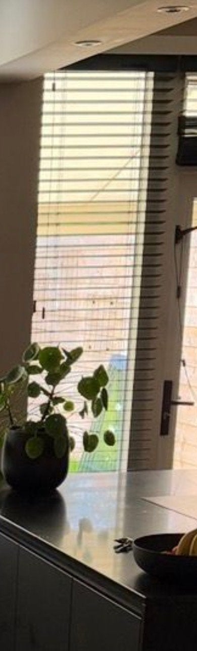 Houten jaloezie op maat 50 mm Slim - 2 jaar oud, Ophalen, Jaloezie, Zwart, Hout