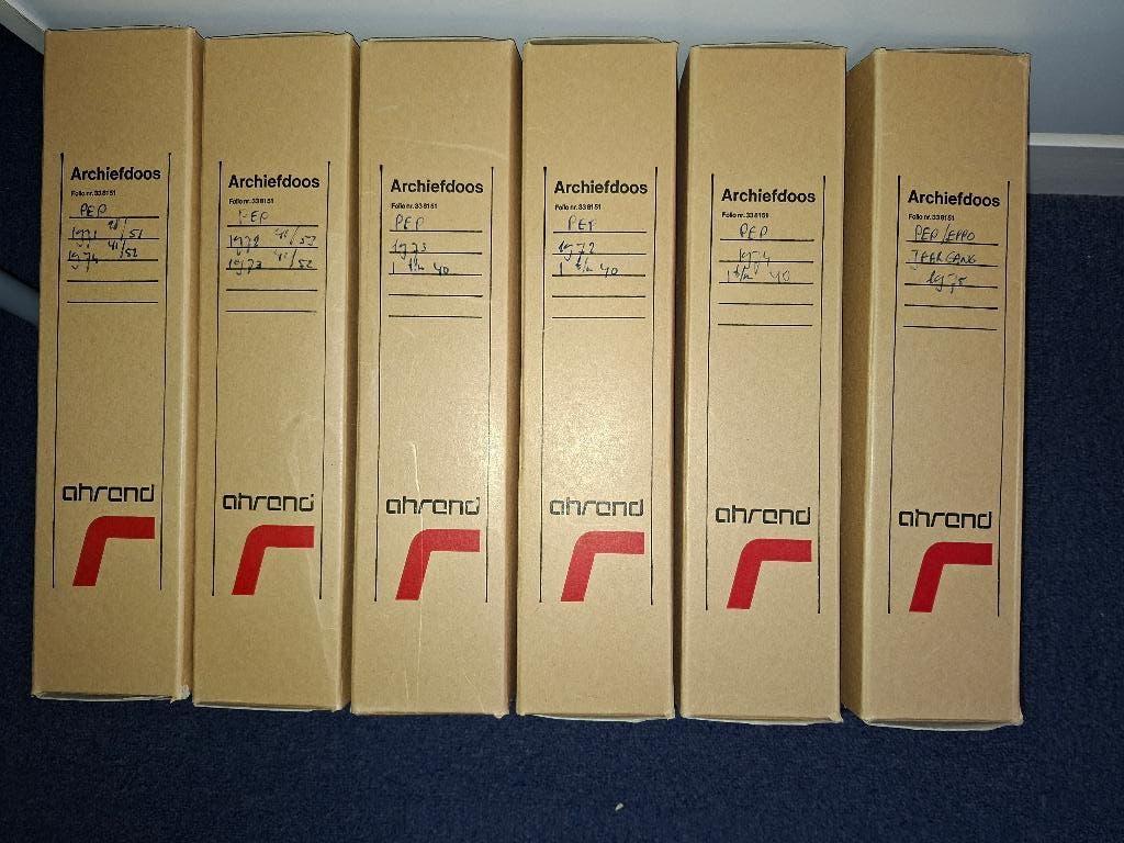 Te koop vijf jaargangen 1971 t/m 1975 weekblad Pep / Eppo., Complete serie of reeks, Diverse tekenaars en schrijvers, Ophalen