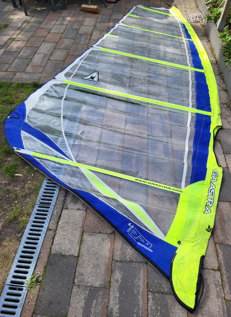 Gaastra Charger 6.0 Windsurfzeil, Watersport en Boten, Windsurfen, Ophalen, Gaastra, 5 tot 6.5 m², Zeil
