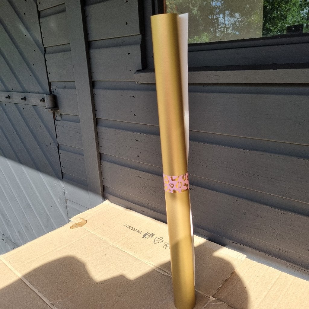 Cadeaupapier toonbankrol papier goud rol winkelrol 50cm, Diversen, Verzenden, Nieuw