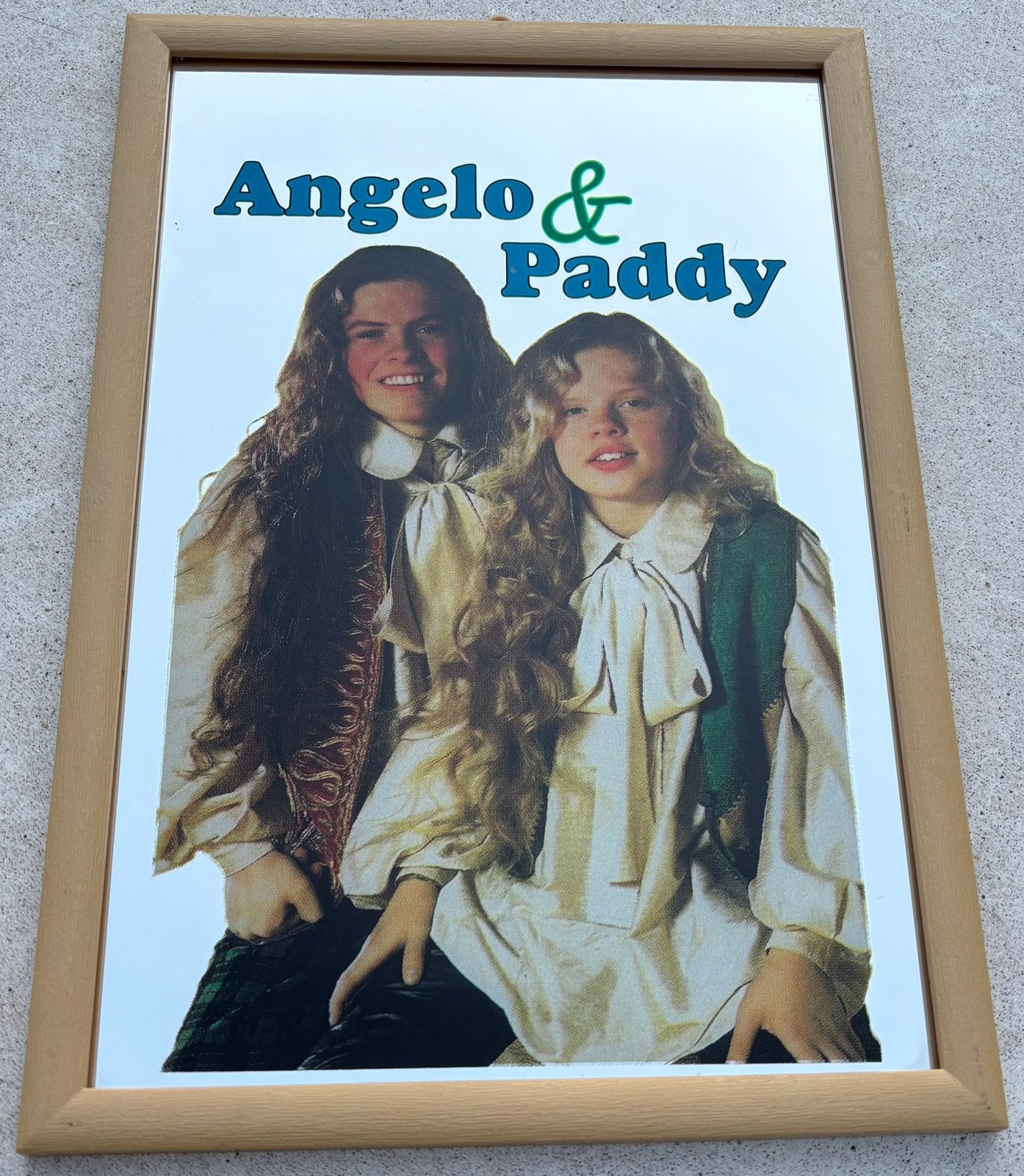 Spiegel The Kelly Family / Angelo & Paddy, Ophalen of Verzenden, Zo goed als nieuw, Poster, Artwork of Schilderij