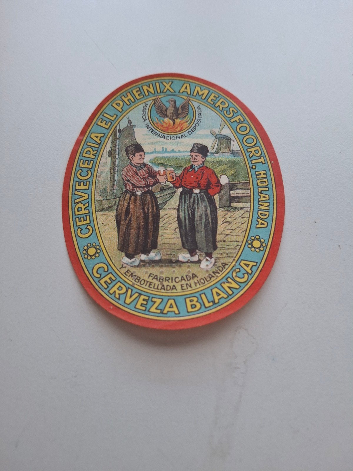 Etiket Phoenix brij Amersfoort., Verzamelen, Ophalen of Verzenden, Zo goed als nieuw, Overige typen, Overige merken