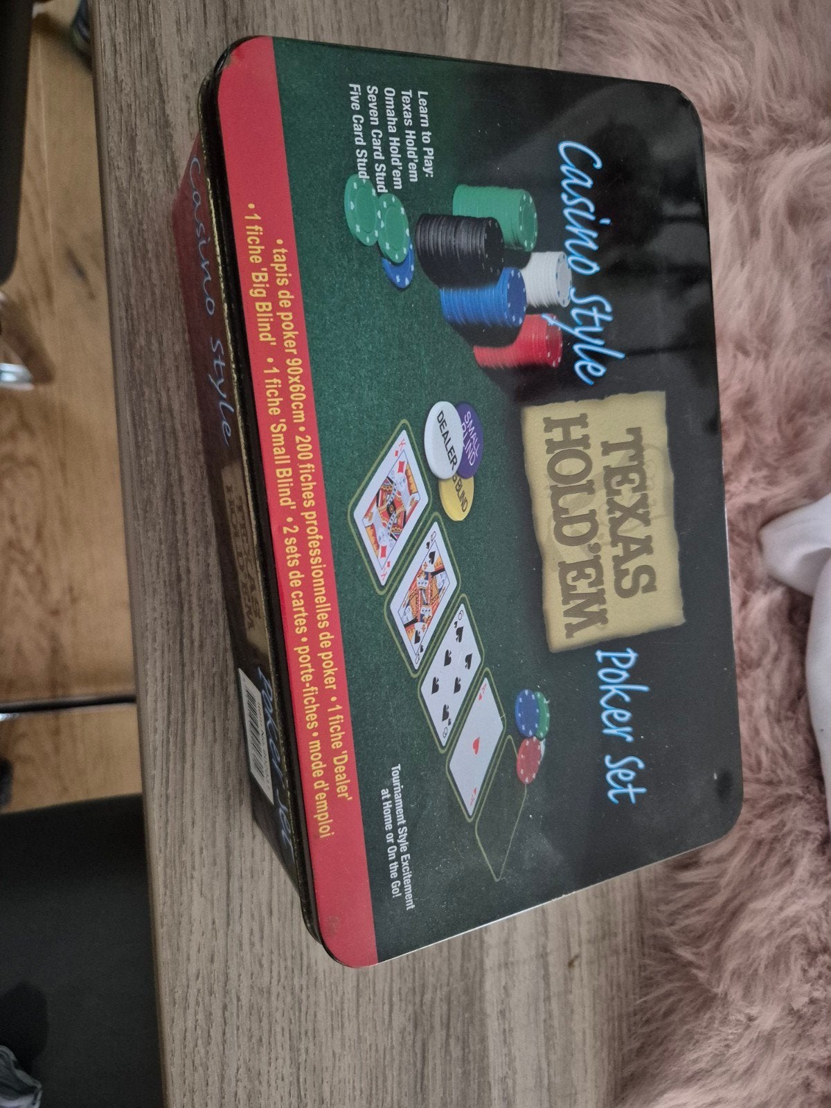 Casino Style Texas Hold'em Poker Set, Vijf spelers of meer, Ophalen of Verzenden, Gebruikt