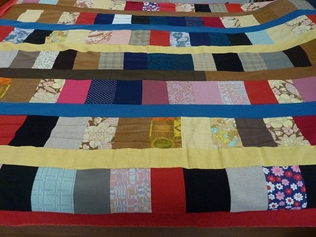 deken plaid met patchwork groot model, Huis en Inrichting, Ophalen, Overige kleuren, Zo goed als nieuw, Overige typen