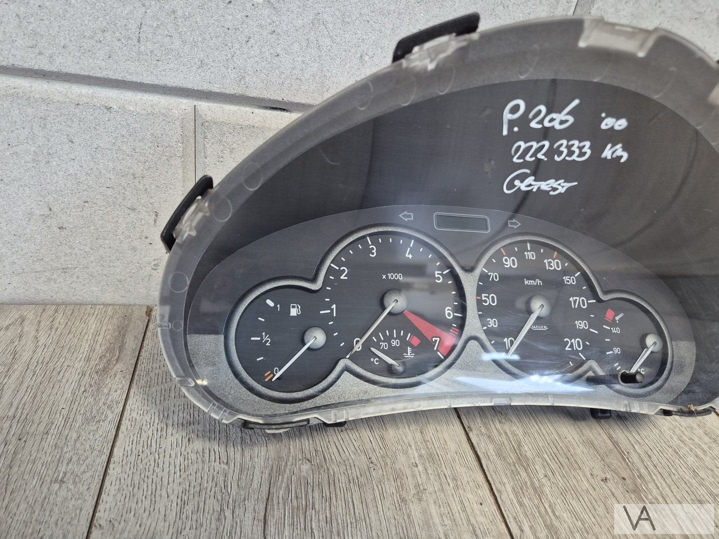 Cockpit teller van Peugeot 206 1999 - 2002 9643402280 GETEST, Gebruikt, -, -, Ophalen of Verzenden